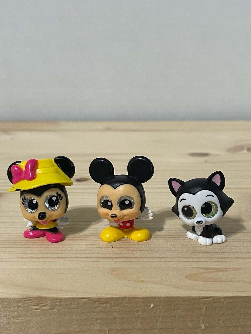 Disney Doorables Mickey Mouse, Minnie Mouse, and Figaro Figures Lot of 3